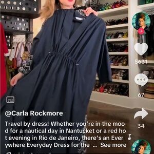 Carla Rockmore Everyday ShirtDress Black